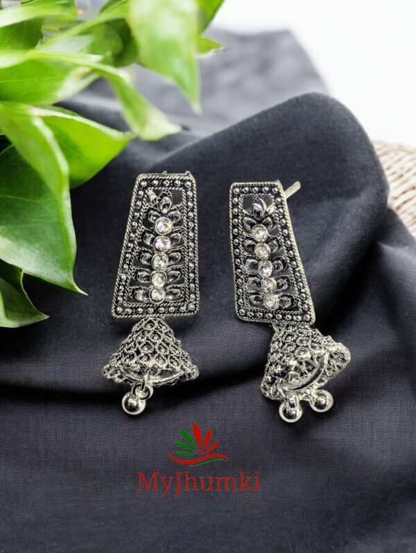 Oxidised Jhumka Earring For Women